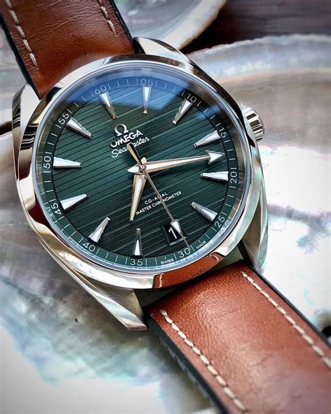 omega seamaster aqua terra leather strap price|authentic leather omega watch strap.